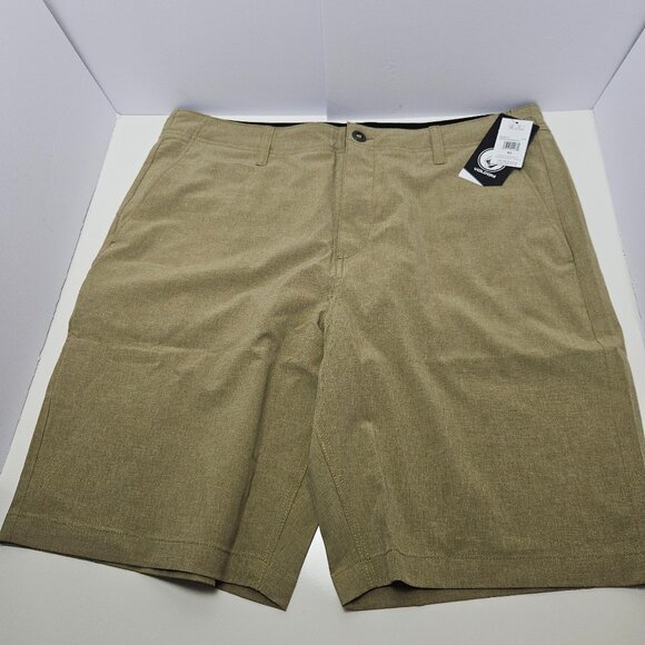 Volcom True To This Kerosene Hybrid Shorts Khaki Size 38